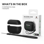 ZORBES® Silicone Charging Case Cover for AirPods Pro 2 Magnetic Silicone Charging Case Cover Supports MagSafe Wireless Charger Anti-scratch Protective Silicone Case Cover for AirPods Pro 2