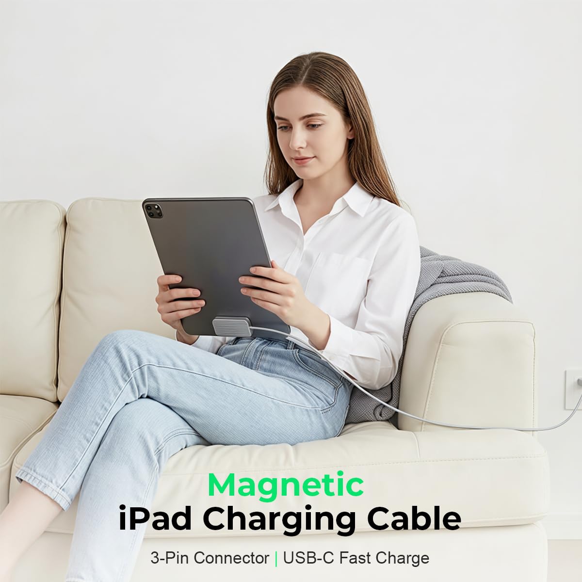 Verilux 2M Magnetic Wireless Charger for iPad Pro 12.9 & iPad Air 13