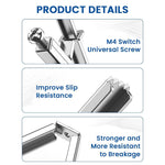 Serplex® Cotton 10Pcs 86/118 Type Switch Socket Cassette Repair, Electrical Box Screws Support Rod Switch Universal Outlet Repairer Wall Mount Switch Box Repair Tool, 48 mm, 4.5 cm