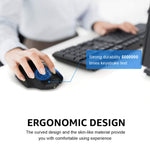 Verilux Wireless Mouse for Laptop and PC with 1600DPI Optical Sensor | Ergonomic Rechargeable Design