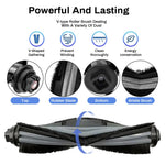 Verilux Replacement Accessories for Ecovacs Deebot U2 Pro with 1 Main Brush 4 Side Brushes 3 Filters 3 Rags