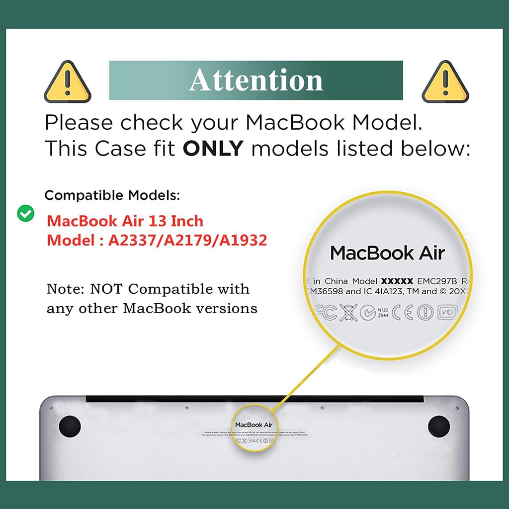 Verilux® Creative Laptop Case Digital Print Laptop Cover Compatible with MacBook Air 13 Inch Case Shell 2021 2020 Release M1 A2337/A2179/A1932 Matte Hard Case Laptop Cover Case MacBook Air 13 Inch