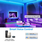 Verilux® 10M Smart WiFi LED Strip Lights, Remote APP Control Lighting Strips, Music Sync Color Changing, Plug and Play for Bedroom, Kitchen, TV, Party, Compatible with Google Assistant, IFTTT