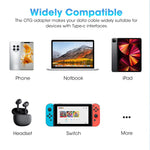 Verilux® USB C Adapter USB C Male to Female USB C Adapter Support 480mbps Data Transfer, 100W PD Fast Charging with LCD Digital Display Compatible for MacBook Pro/Air, USB-C HUB/Dock