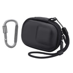 ZORBES® Carrying Case for OSMO Action 5 Pro/4/3 Waterproof PU Hard Shell Storage Bag Plush Lining Design Action Camera Travel Case with Handstrap & Carabiner, 9.8 * 7.6 * 4.5cm