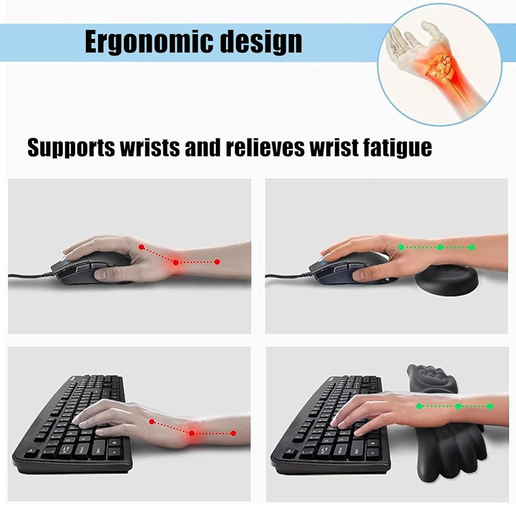 ZORBES® Angel Wings Keyboard and Mouse Wrist Rest