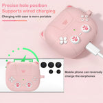 ZORBES® Earbuds Case Cover for Samsung Galaxy Buds 3 Protective Silicone Skin Cover with Carabiner Fashion Retro Gaming Machine Earbuds Case Cover for Samsung Galaxy Buds 3/3 Pro, Pink