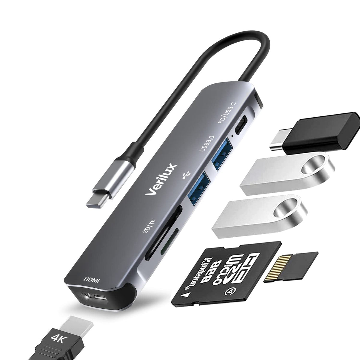 Verilux USB C HUB-6 IN 1 HC-74C