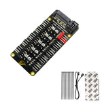 Verilux PC PWM Fan Hub CPU Cooling HUB 10 Port 12V 4 Pin Fan PWM Hub Fan Hub Splitter, 4-Pin PWM Fan Power Supply Extension Cable for ATX Computer Case 4-Pin and 3-Pin Cooling Fans