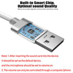 Verilux usb type c to audio 3.5 mm headphone jack earphone connector