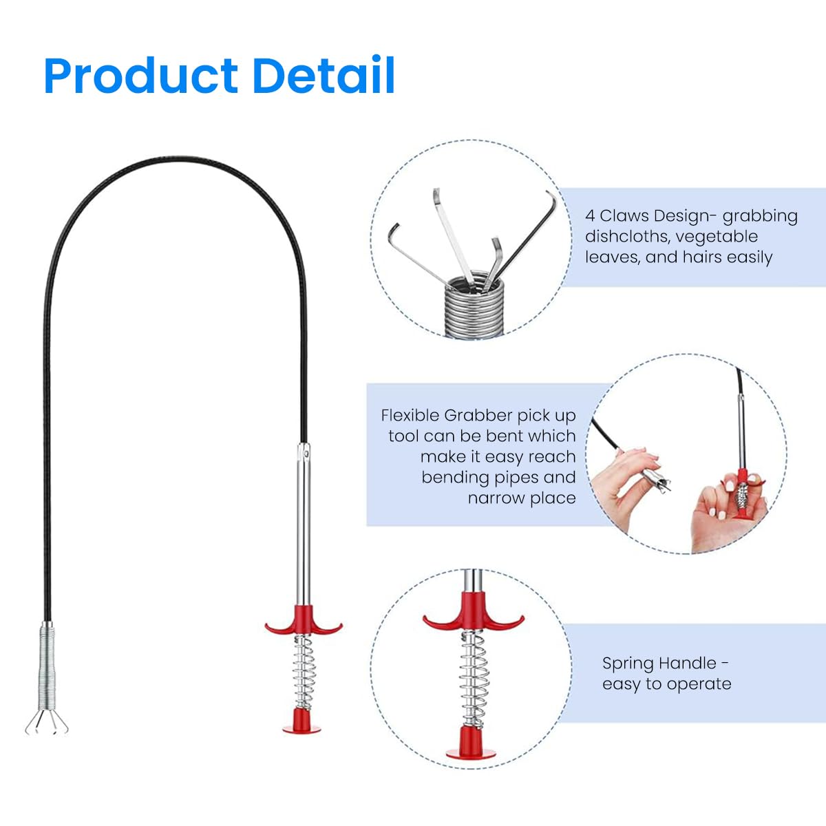 Serplex 4Pcs Magnetic Pickup Tool Set