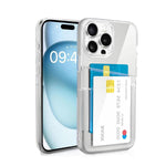 ZORBES® Phone Case for iPhone 15 Pro Case with 2 Card Holder Soft TPU Crystal Clear Shockproof Protective Protective Phone Cover DIY Transparent Phone Case Cover for iPhone 15 Pro
