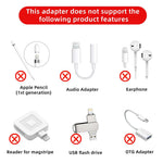 Verilux Type C to Lightning Connector for iPhone and iPad featuring 480Mbps data transfer | with lanyard holes