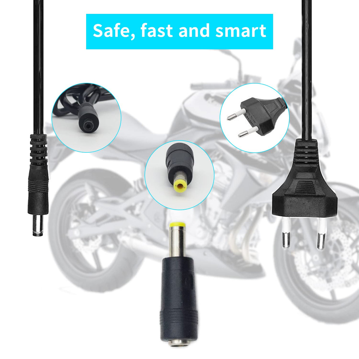 ZORBES® 36V 2A Battery Charger DC5.5 * 2.5MM/2.1MM