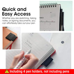 ZORBES® 4Pcs Pen Holder Self Adhesive Pen Holder Sleeve Elastic Sleeve Holder for Pen, Stylus Pens Universal Pen Sleeve Holder for Apple Pencil 1st & 2nd Generation, Stylus Pens, Writing Pen