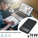 Verilux HDD SSD Enclosure for 3.5 and 2.5 inch Drives with SATA to USB 3.0 UASP Support Up to 10TB