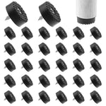 Serplex® 32Pcs Screw On Rubber Feet for Furniture, Anti Slip Floor Protector for Chair Leg Heavy Duty Screw Feet, Furniture Pad for Hardwood Floor, Rubber Bumper, Screw-in Floor Protectors, 3cm Dia