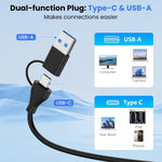 Verilux Card Reader for CFexpress Type B with USB 3.2 10Gbps Transfer Speed | Dual Type C and USB Design