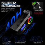 Verilux Bluetooth Helmet Headset for Motorcycles and Outdoor Sports featuring Noise Reduction Mic & LCD Display | IP65 Waterproof with 10 m Range