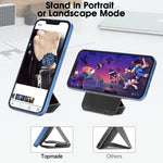 ZORBES® Magsafe Wallet, 2-in-1 Magsafe Stand & Mag Safe Card Holderfor iPhone Apple, Leather Magsafe Magnetic Wallet for iPhone 14, iPhone 13, iPhone 12 Sereies Phone Or Mag-Safe Cases (Hold 3 Cards)