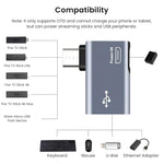 Verilux® Micro to USB Adapter OTG Cable for Fire TV Stick 4K Powered Micro USB to USB for Android Phone Tablet and More Host Devices with Micro USB 3 PCS