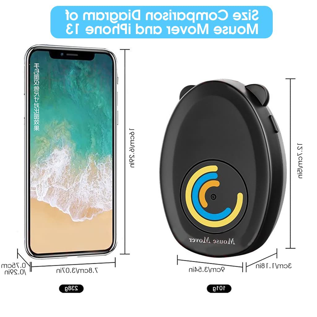 Verilux Mouse Jiggler, Undetectable Mechanical Mouse Mover Device, Plug & Play Mouse Jiggler for Laptop PC, Mechanical Mouse Jiggler for Work from Home, Mouse Movement Randomly, Keeps PC Active