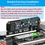 Verilux NVMe Adapter PCIe x16 for M.2 SSD 2230 2242 2260 2280 | with Gel Pad and Screwdriver