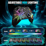 ZORBES® Gaming Controller Wireless with RGB, Controller for PC Wireless Support Android, iOS, Switch, Gamepad with 2 Programable Buttons, Dual motor force, Hall Effect Magnetic Trigger and Joystick