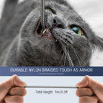 Verilux USB to Type C Cable 3.3 ft for Fast Charging with 480Mbps Transfer | Nylon Braided