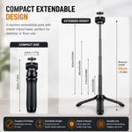 ZORBES 2-in-1 Mini Camera Tripod Grip