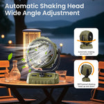 Verilux Table Fan for Home Office and Camping with 100 Speed Control and 270° Oscillation