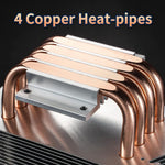 Verilux® RGB CPU Cooler, 2300rpm CPU Air Cooler,PWM 4 Pin, 4 Copper Heat-Conduction Pipes 92mm Cooler Fan RGB CPU Cooler for AMD Ryzen/Intel LGA 1700 115X