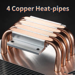 Verilux RGB CPU Cooler with 4 Copper Heat Pipes and 92mm PWM Fan | Supports AMD and Intel