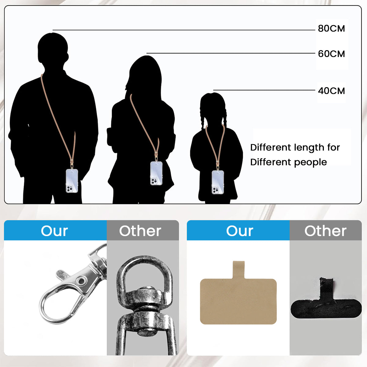 ZORBES® Phone Case for Phone 16 Pro Sleek White TPU Matte Phone Case with Lanyard 2 in 1 Magnetic Lens Protector Frame Design, Magnetic Phone Case for Mag Safe Support Wireless Charging