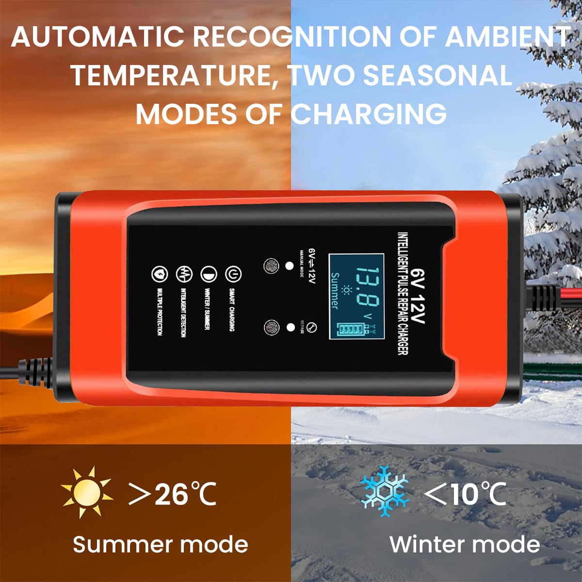 Verilux® 2024 6A 12V Automatic Car Battery Charge