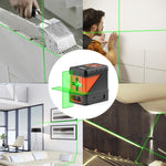 Verilux® Laser Level, 50ft Cross Line Portable Laser Level Machine with Self Leveling, Leser Leval Mesuring Product for Construction, Laser Level Machine 2*AAA Battery Powered(Not included)