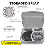 ZORBES® Compatible with Neo 2 Drone, Drone Travel Case Bag Accessories Storage Bag PU Waterprooof Zip -up Carrying Bag with Shoulder Strap Shockproof Custom-fit Storage Bag (Case Only)