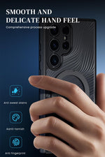 ZORBES® for Samsung S24 Ultra Case Sleek Magnetic Phone Cover with Kickstand Ring Phone Holder Compatible with Mag-Safe Shockproof Phone Case for S24 Ultra Back Cover 6.8''