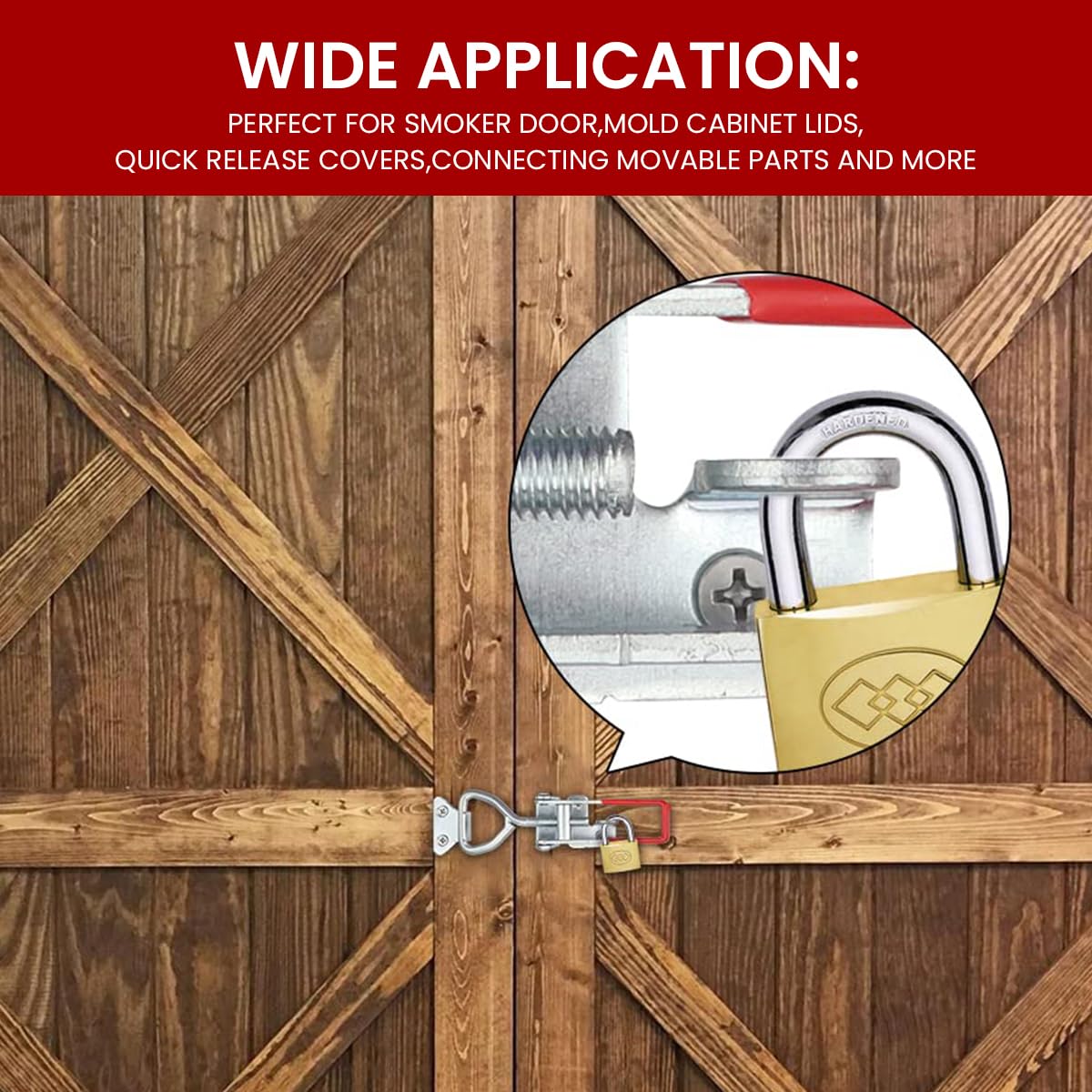 Serplex 6-Piece Adjustable Toggle Latches