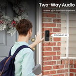 ZORBES® Video Door Bell for Home 1080P HD WiFi Smart Door Bell with Camera IP66 Wireless Video Doorbell for Home Security 140°Motion Detector Calling Bell with Night Vision 2-Way Conversation
