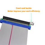 Verilux® PCI-E Extender Cable PCIe 16x to 16x Flexible GPU Riser Adapter Card Extender Cable for Ethereum Mining ETH L=8inch (16X16), High-Speed High-Frequency and High Impedance Design - 1 Unit