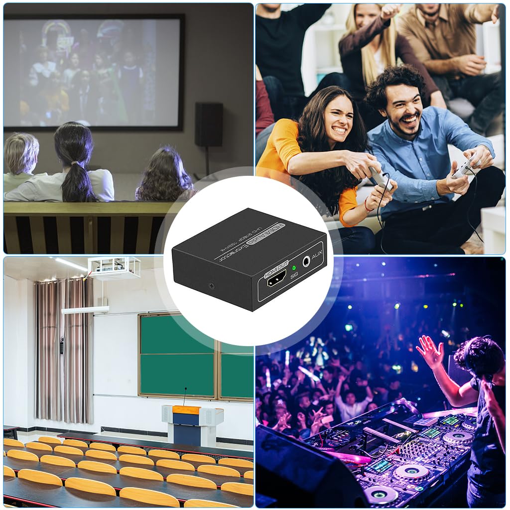 Verilux HDMI Audio Extractor with 3.5mm AUX and RCA Out for 4K 1080P HDMI Devices | PS3 Xbox