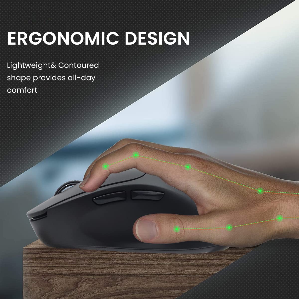 Verilux Bluetooth Wireless Mouse with 700mAh Rechargeable Battery and Dual Mode BT 5.0|2.4G