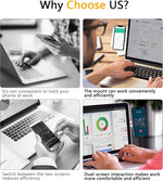 Verilux Magnetic Mobile Stand Laptop Phone Stand Adjustable Phone Holder Rotatable Tablet Stand Holder Mobile Holder Monitor Side Mount Smartphone Stand Laptop Extension Bracket for iPhone/Redmi