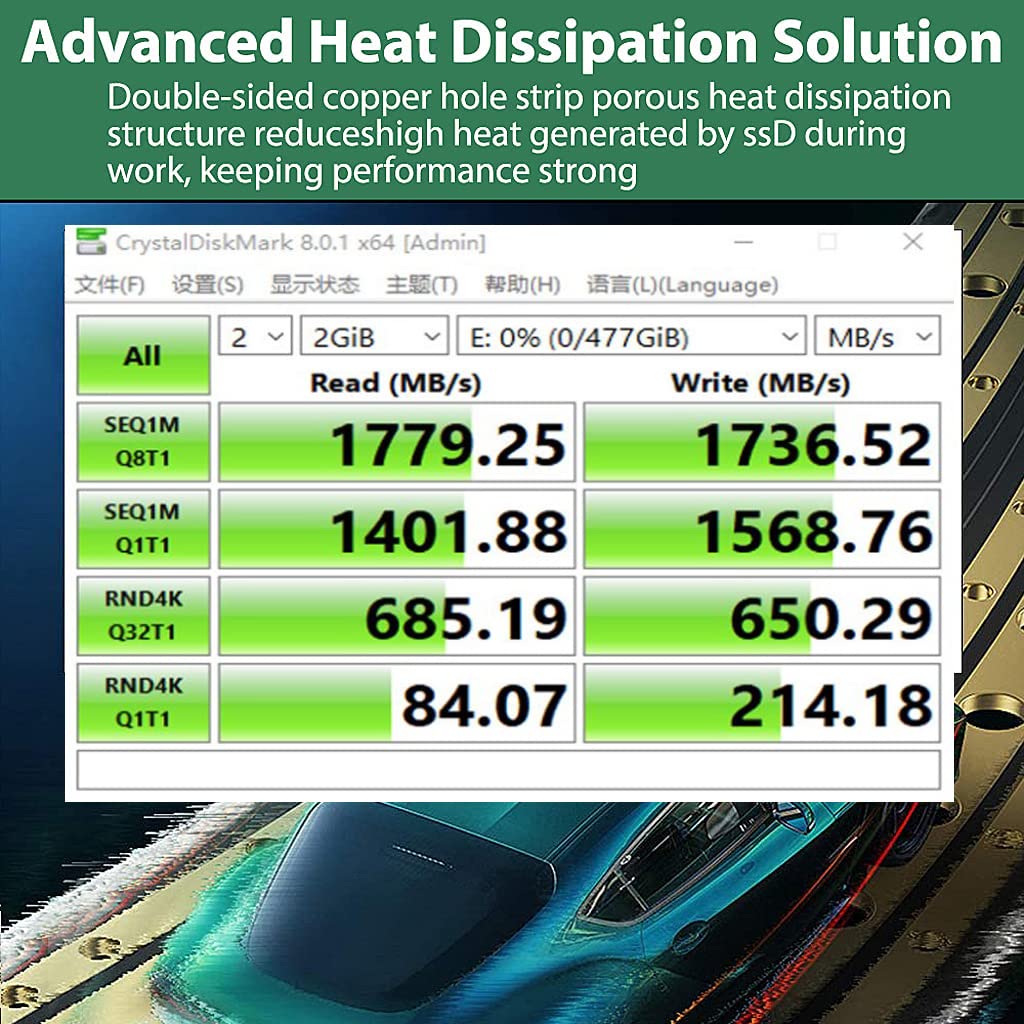 Verilux PCIe NVMe Adapter Card for M Key SSD featuring 32Gbps Speed and X4 Slot Support