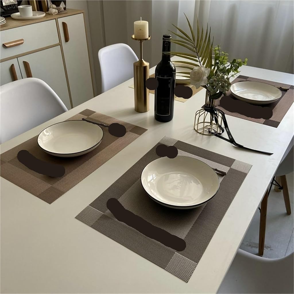 Serplex® Set of 6 Washable Placemats for Kitchen