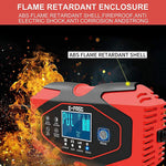 Verilux Car Battery Charger for Cars and Motorcycles featuring Smart 6A 12V 3A 24V Power