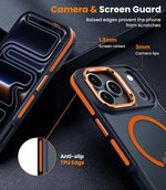 ZORBES® Case for iPhone 17 Pro Max with Stand and Magnetic Charge