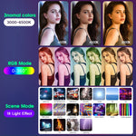 ZORBES® Rgb Led Light Stick For Photography, Photography Light With Rgb Cct Hsi Mode, 3000K-6500K Adjustable, 18 Fx Light Effect, Barndoor, 4600Mah Battery For Youtube, Photoshoot Livestream