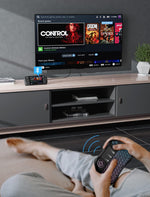 ZORBES® for Valve Steam Deck Case with Kickstand TPU Protective for Steam Deck Cover Steam Deck Protector with Stand Base Compatible with Shock-Absorption, Non-Slip and Anti-Scratch Design (1pcs)